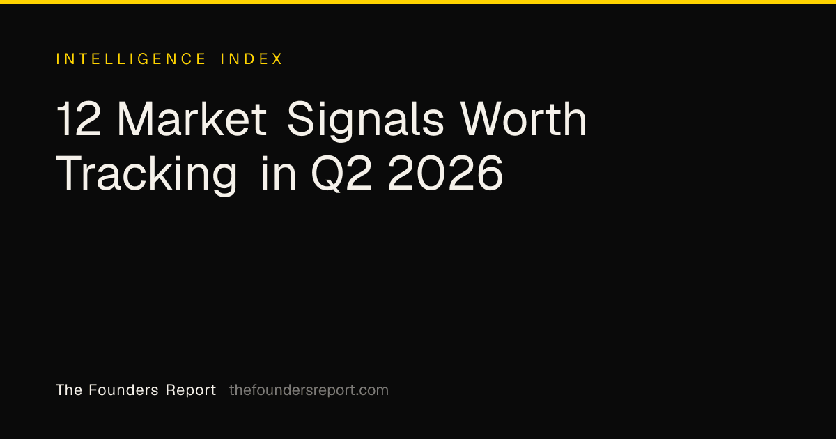 12 Market Signals Worth Tracking in Q2 2026
