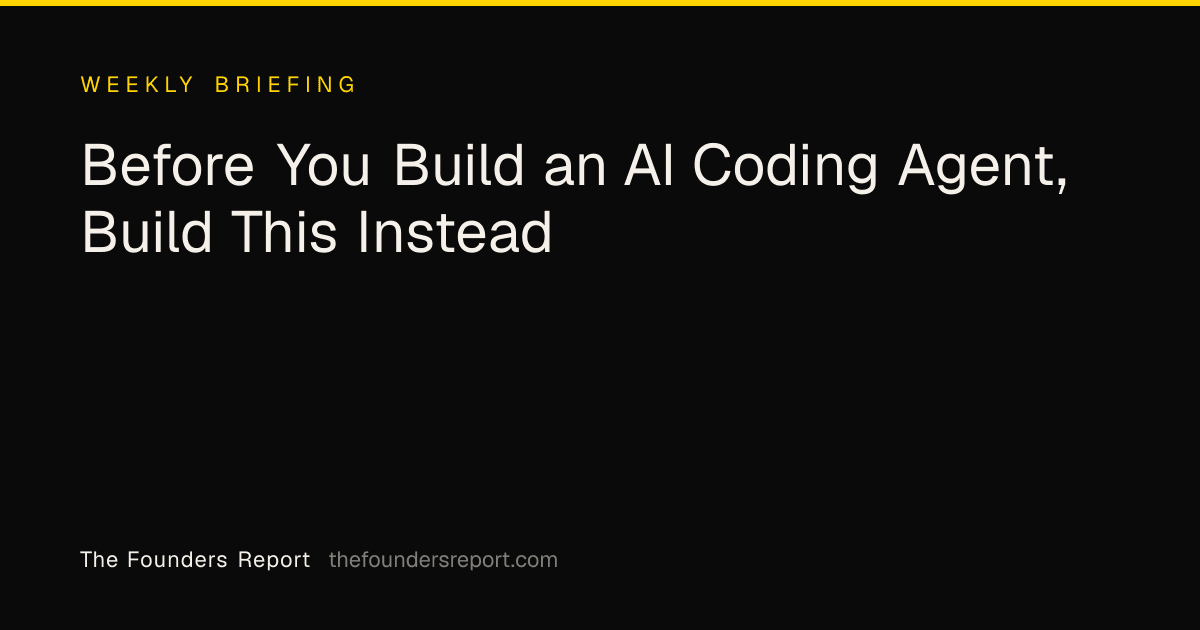 Before You Build an AI Coding Agent, Build This Instead