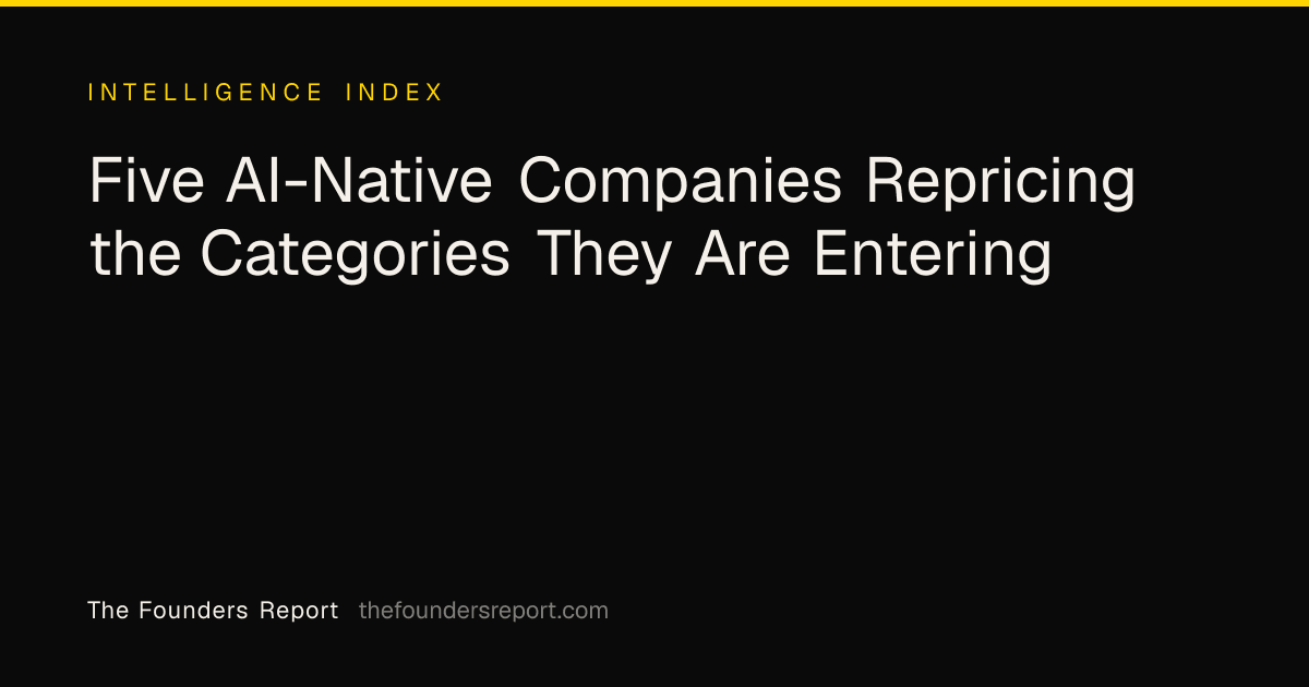 Five AI-Native Companies Repricing the Categories They Are Entering