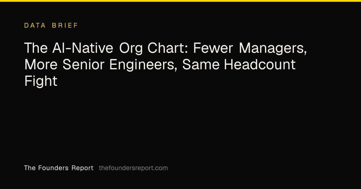 The AI-Native Org Chart: Fewer Managers, More Senior Engineers, Same Headcount Fight