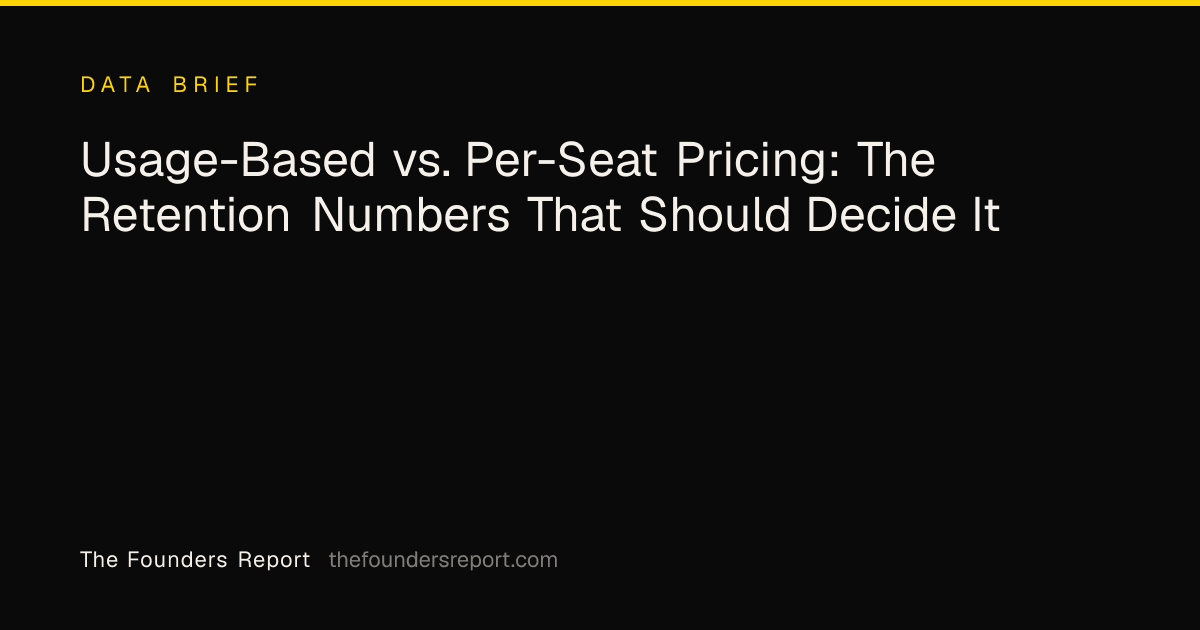 Usage-Based vs. Per-Seat Pricing: The Retention Numbers That Should Decide It