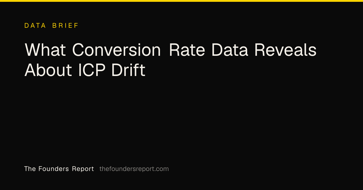 What Conversion Rate Data Reveals About ICP Drift